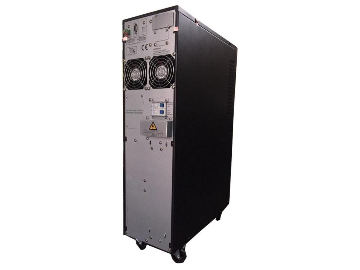 Infographic thông số UPS Delta CL6000VB 6KVA: công suất thực 4.800W, chuyển mạch 0ms - 10ms, kết nối RS232.