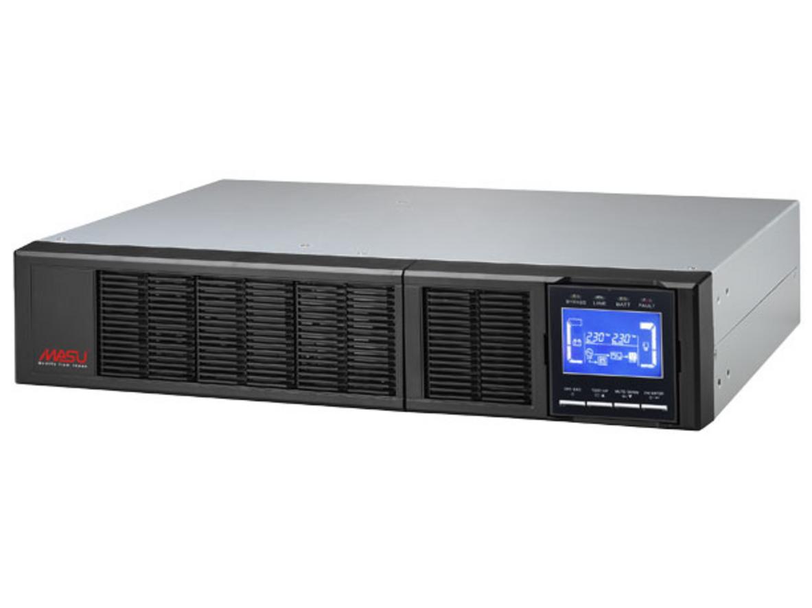 Bộ lưu điện Online Rack Masu MS 6KR LCD 6KVA/5.400W đã gồm ắc quy, tối ưu cho tủ rack server.