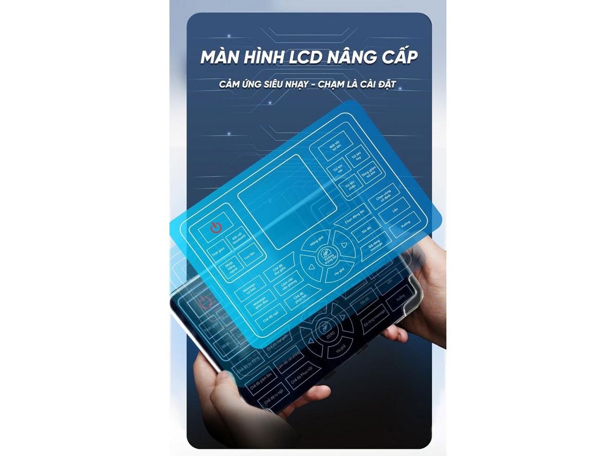 Body Scan và nhiệt hồng ngoại 45°C tăng độ chính xác và độ êm ái.