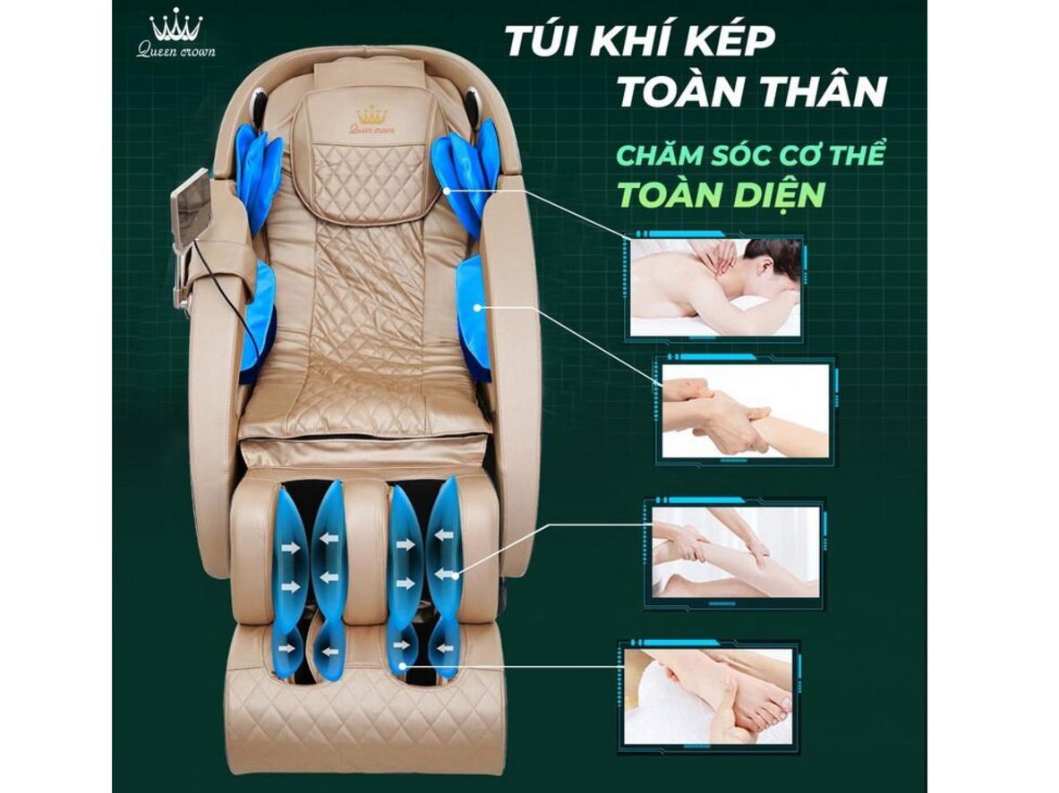 Body Scan, Zero Gravity và nhiệt hồng ngoại giúp thư giãn sâu hơn.