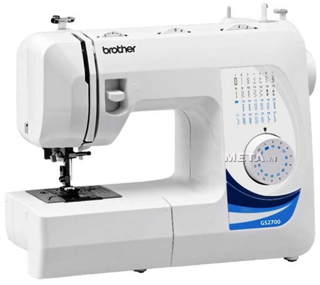 Làm khuy 1 bước và xỏ chỉ tự động trên Brother GS2700