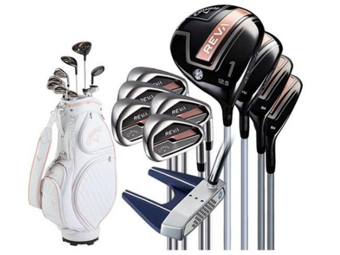 Cấu hình 9 gậy của Callaway REVA Lady được tối ưu cho nữ golfer dễ đánh hơn.