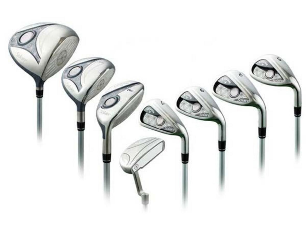 Cán graphite flex L giúp bộ gậy nhẹ hơn và dễ kiểm soát hơn cho golfer nữ.