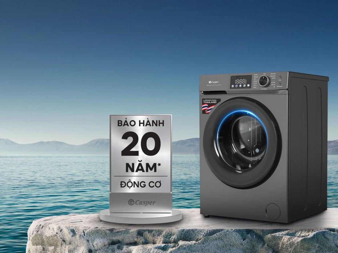 AI Smart 6 cảm biến giúp máy tự điều chỉnh chu trình giặt thông minh.