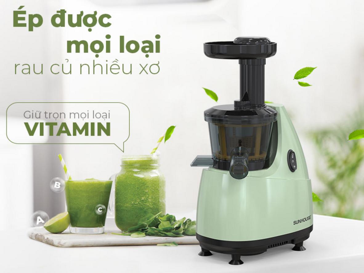 Chế độ đảo chiều hỗ trợ chống kẹt bã hiệu quả.