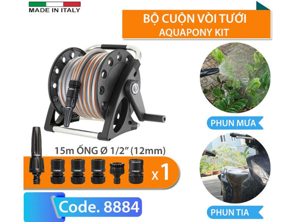 Cơ chế cuộn tay giúp kéo nhả ống gọn và hạn chế rối.