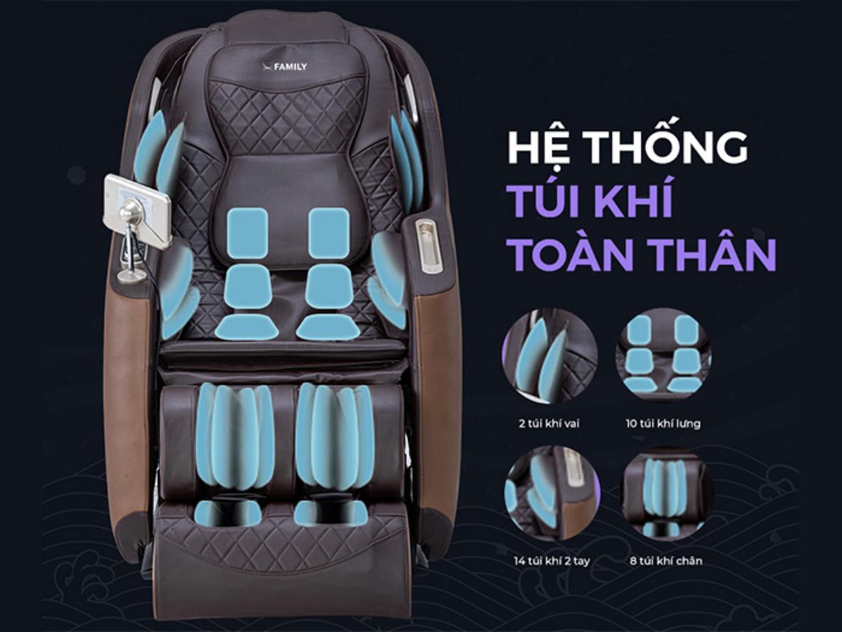 Con lăn 4D và khung SL ôm sát cột sống