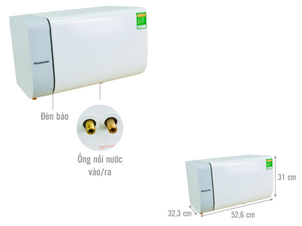 Công suất 2500W giúp làm nóng nhanh khoảng 40 phút.