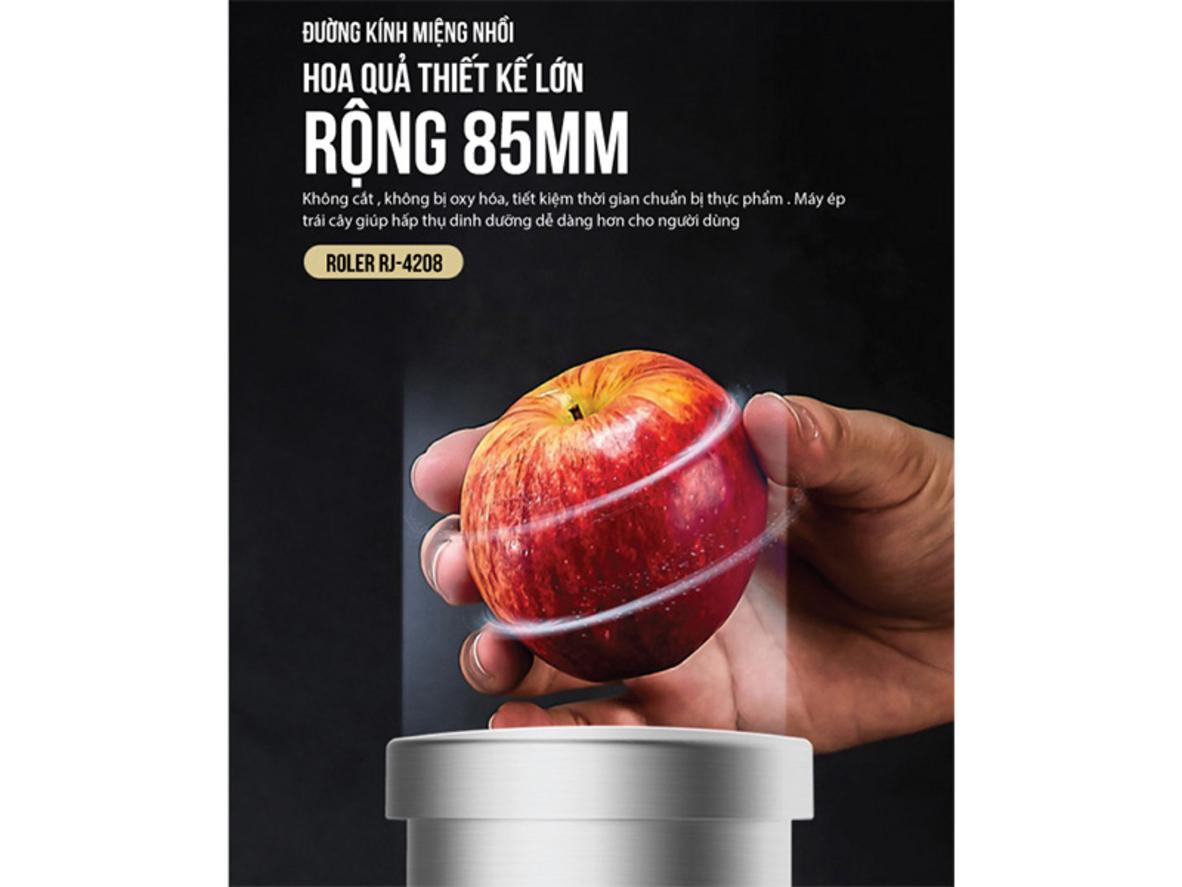 Công suất 800W giúp ép nhanh và tiện hơn mỗi ngày.