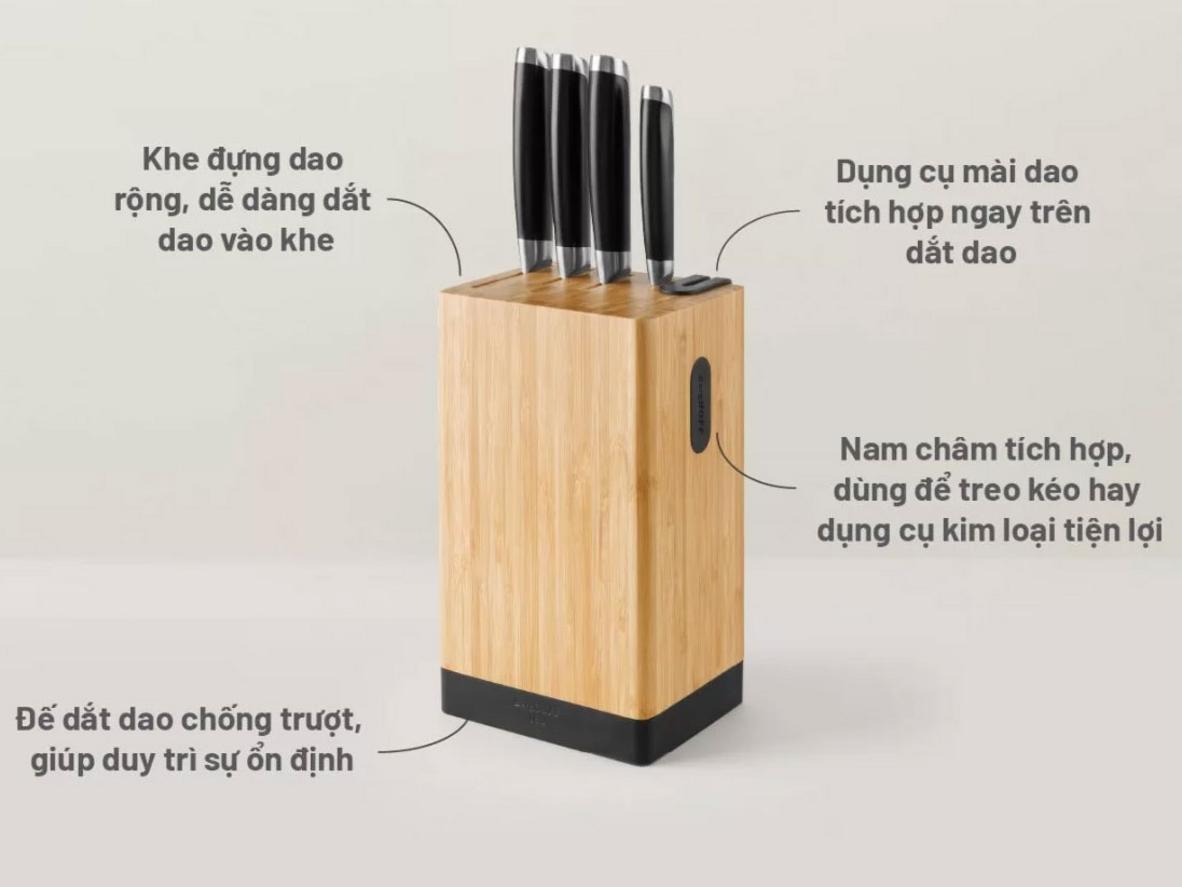 Dao đầu bếp và dao chặt hỗ trợ tốt hơn cho món Việt, món Á.
