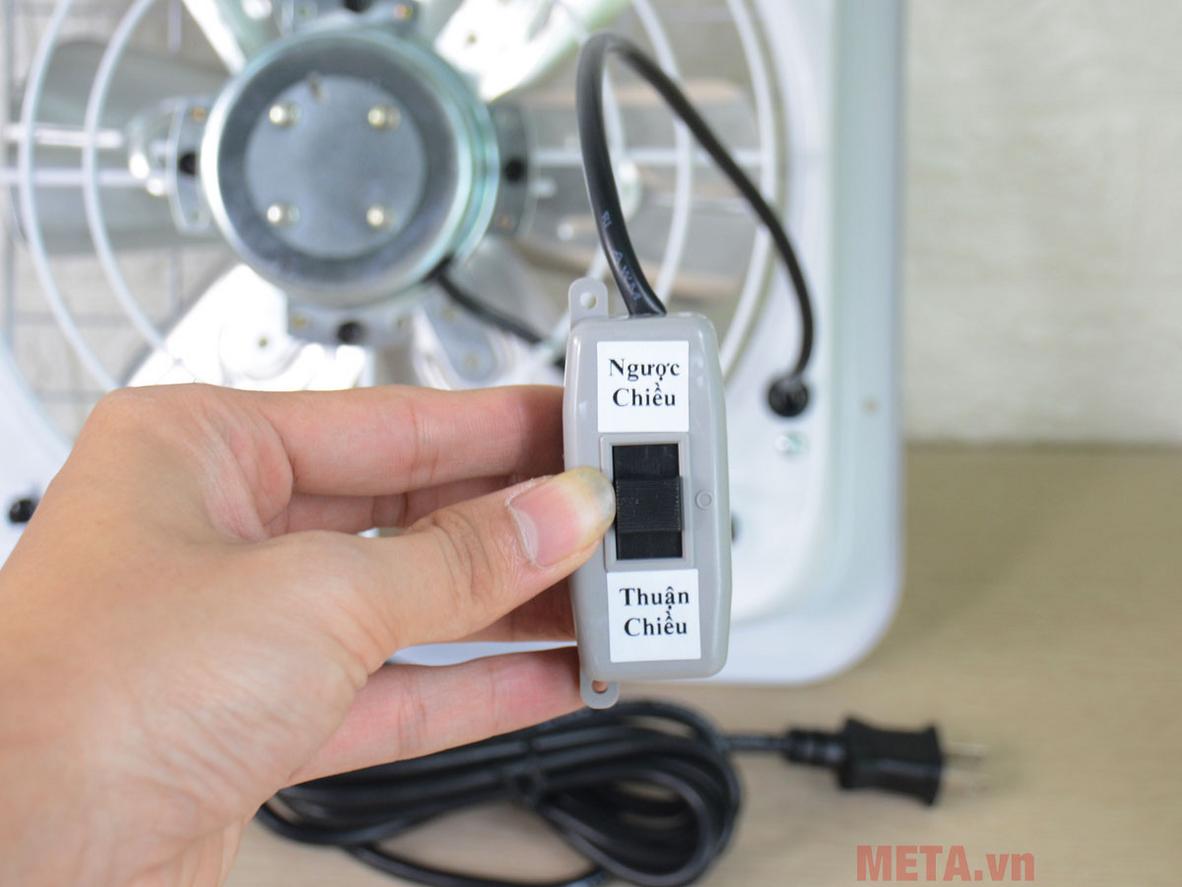 6 cánh quạt và sải cánh 24,5 cm tạo luồng gió ổn định cho không gian nhỏ.