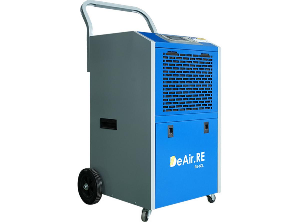 DeAir.RE-60 hút ẩm 60 lít/ngày, phù hợp kho vừa và xưởng nhỏ.