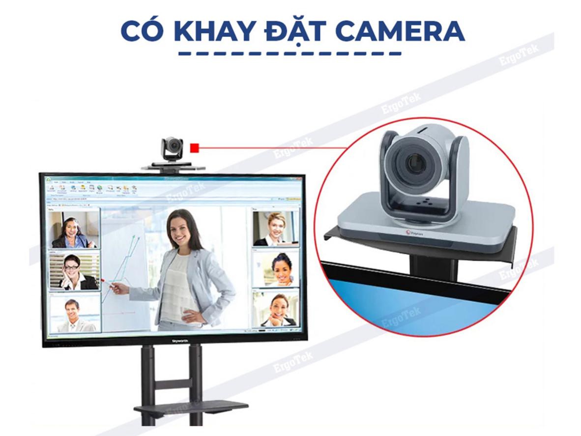 Độ cao 1420–1720 mm giúp tối ưu góc nhìn khi họp, học và trình chiếu.