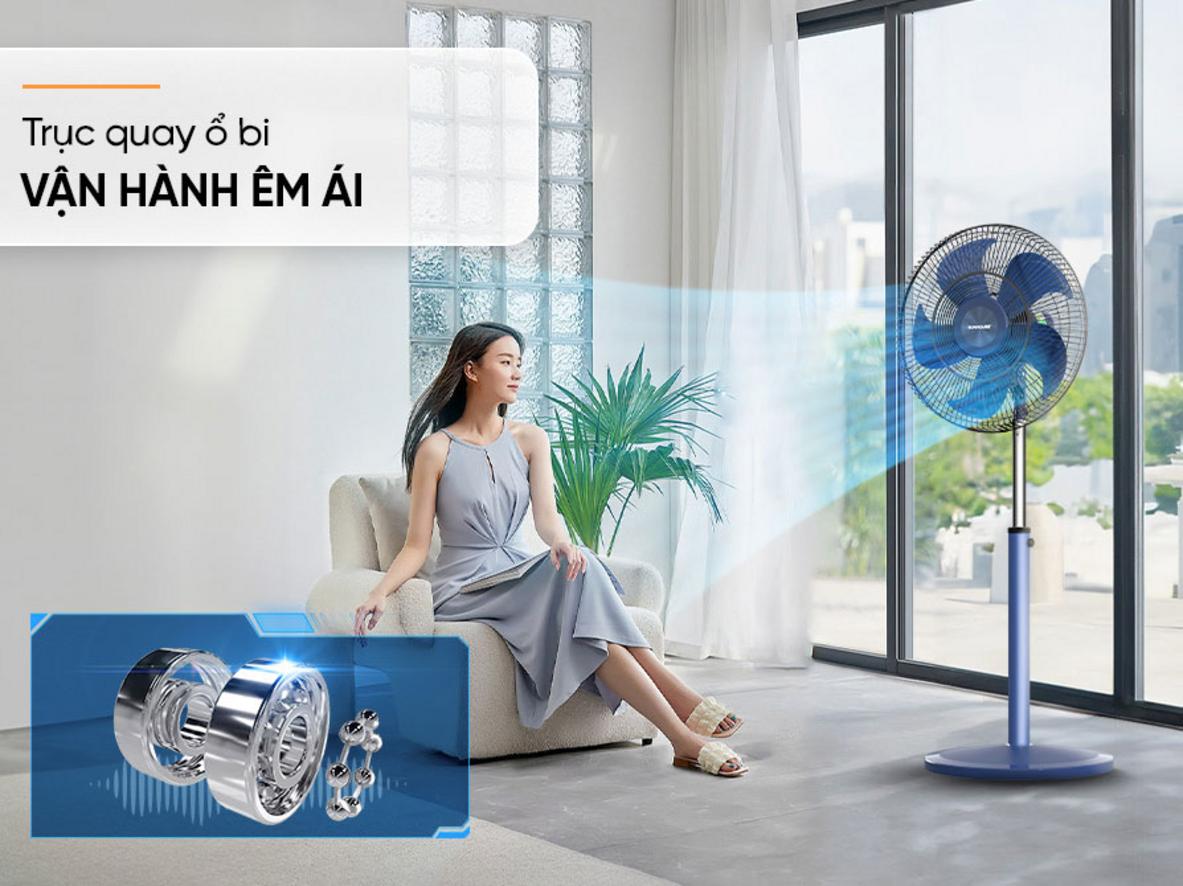 Động cơ AC bằng đồng giúp vận hành bền bỉ, ổn định.