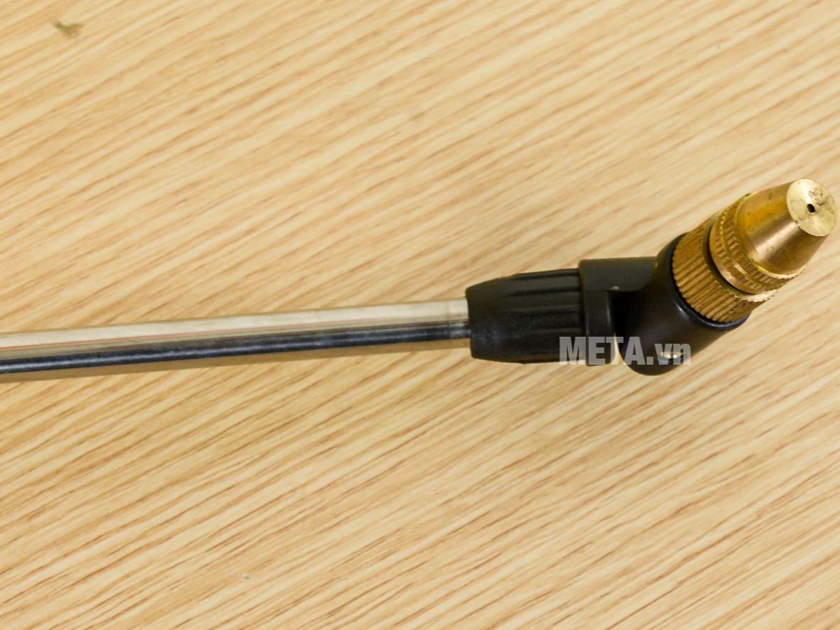 Cần phun Inox 304 giúp tăng độ bền khi dùng với dung dịch hóa chất.