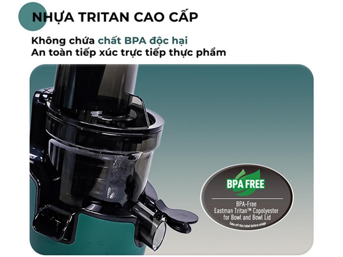 Cốc 800ml và cốc bã 650ml tiện cho nhu cầu gia đình.