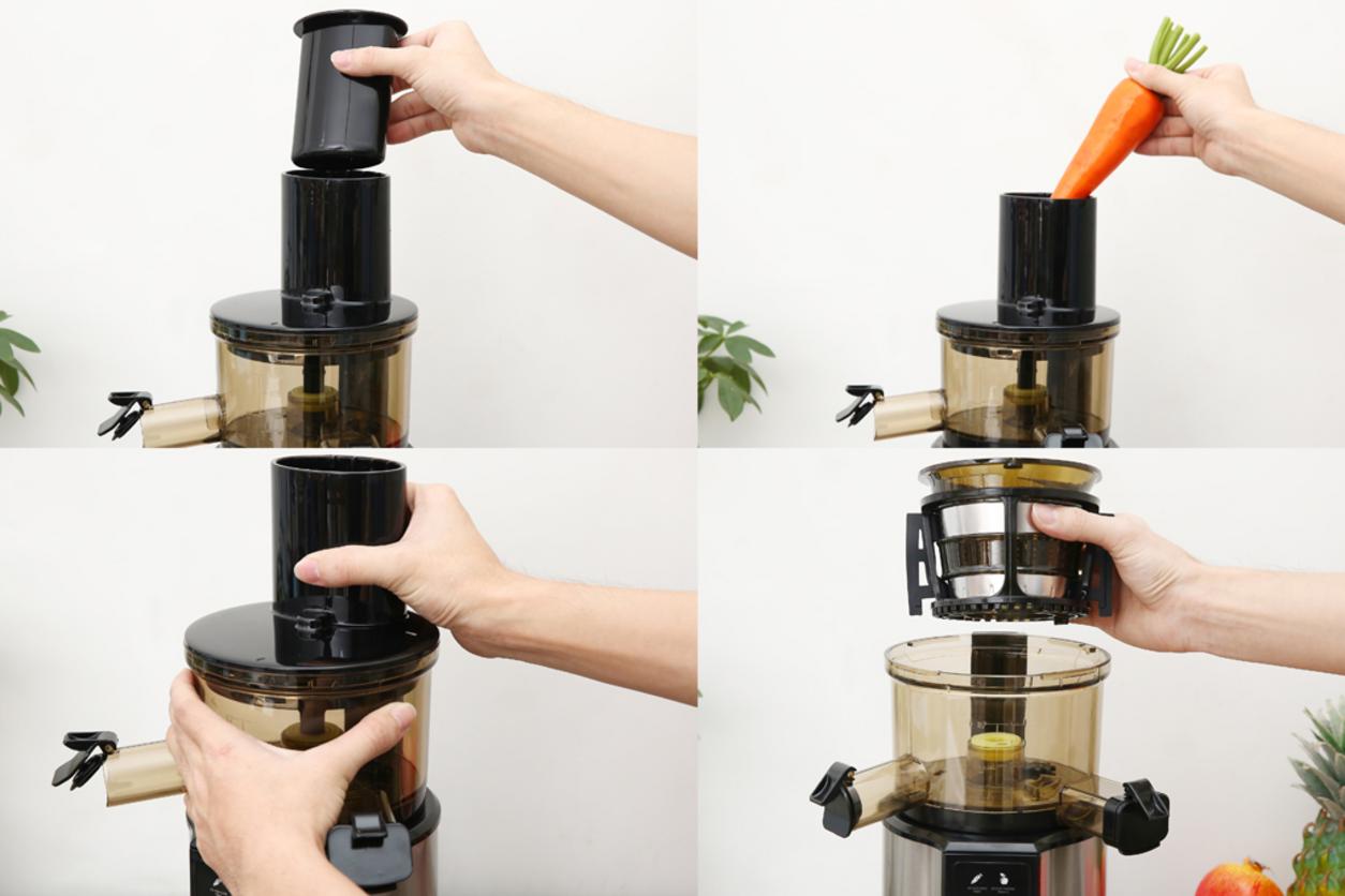 Ép chậm giúp giữ dưỡng chất và giảm oxy hóa.