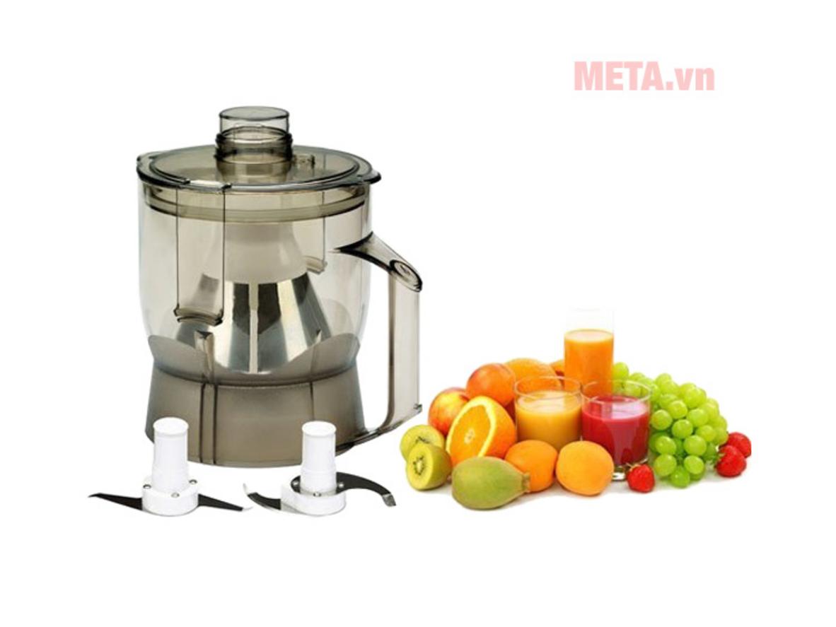 Ép trái cây nhanh gọn với ống tiếp nguyên liệu 7,5cm