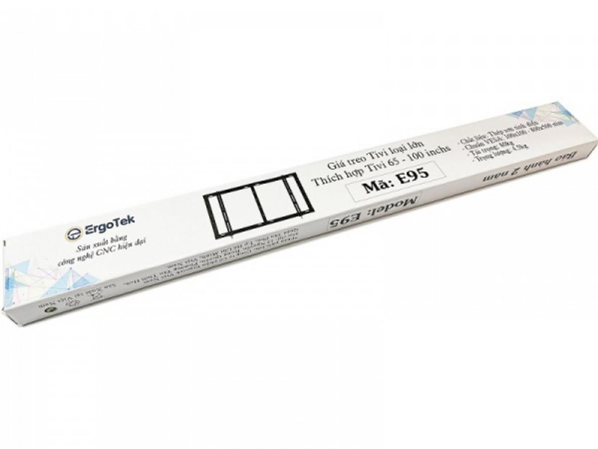 Khung treo chịu tải 80kg giúp TV lớn giữ ổn định khi treo sát tường.