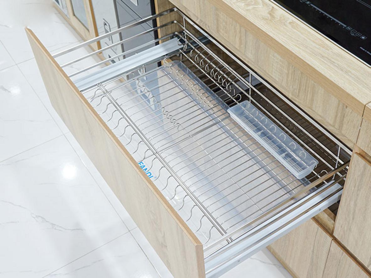 Inox SUS 304 bền bỉ, phù hợp môi trường bếp ẩm
