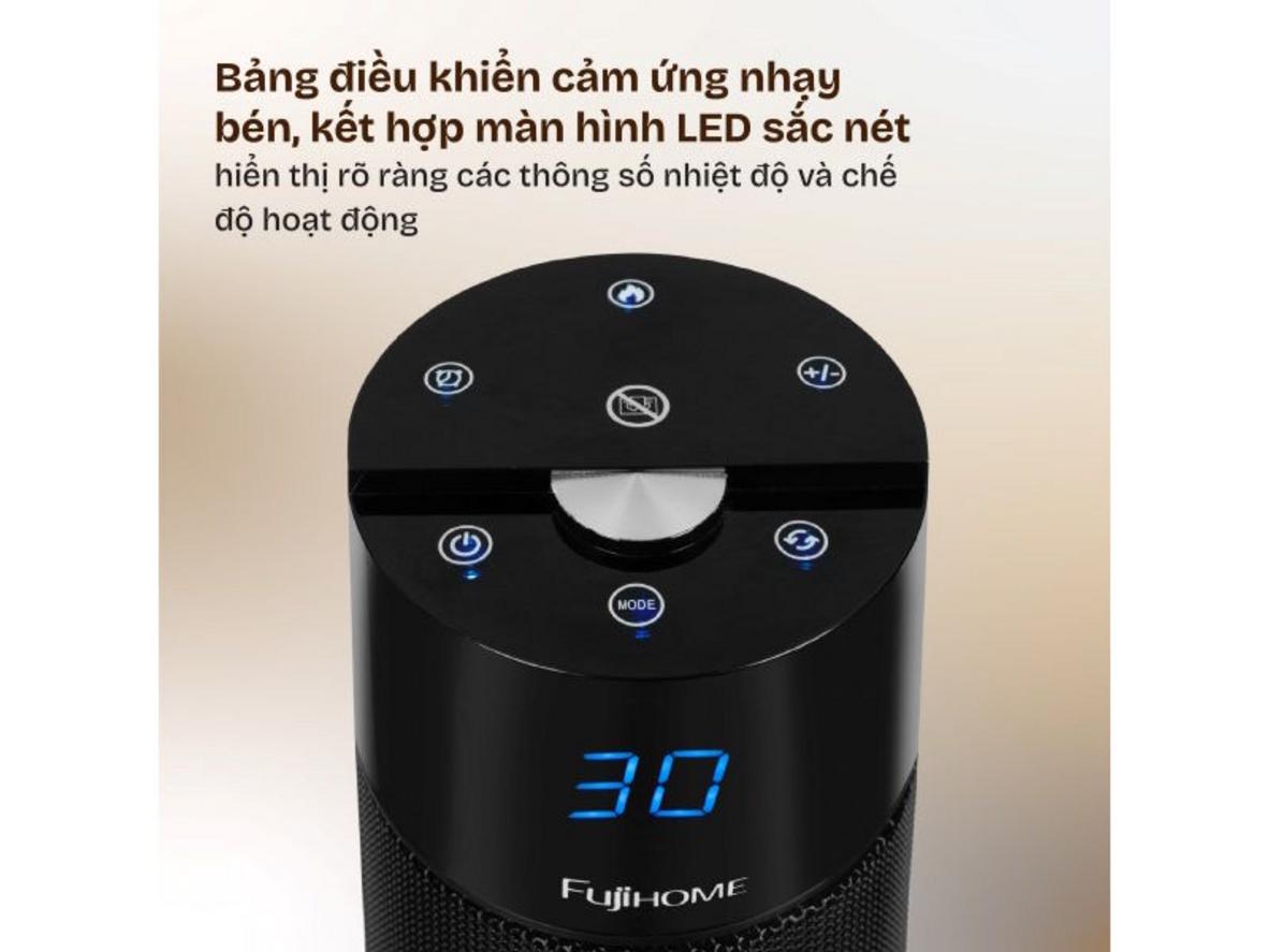 Hiệu ứng lửa 3D giúp thiết bị vừa sưởi ấm vừa tăng thẩm mỹ.