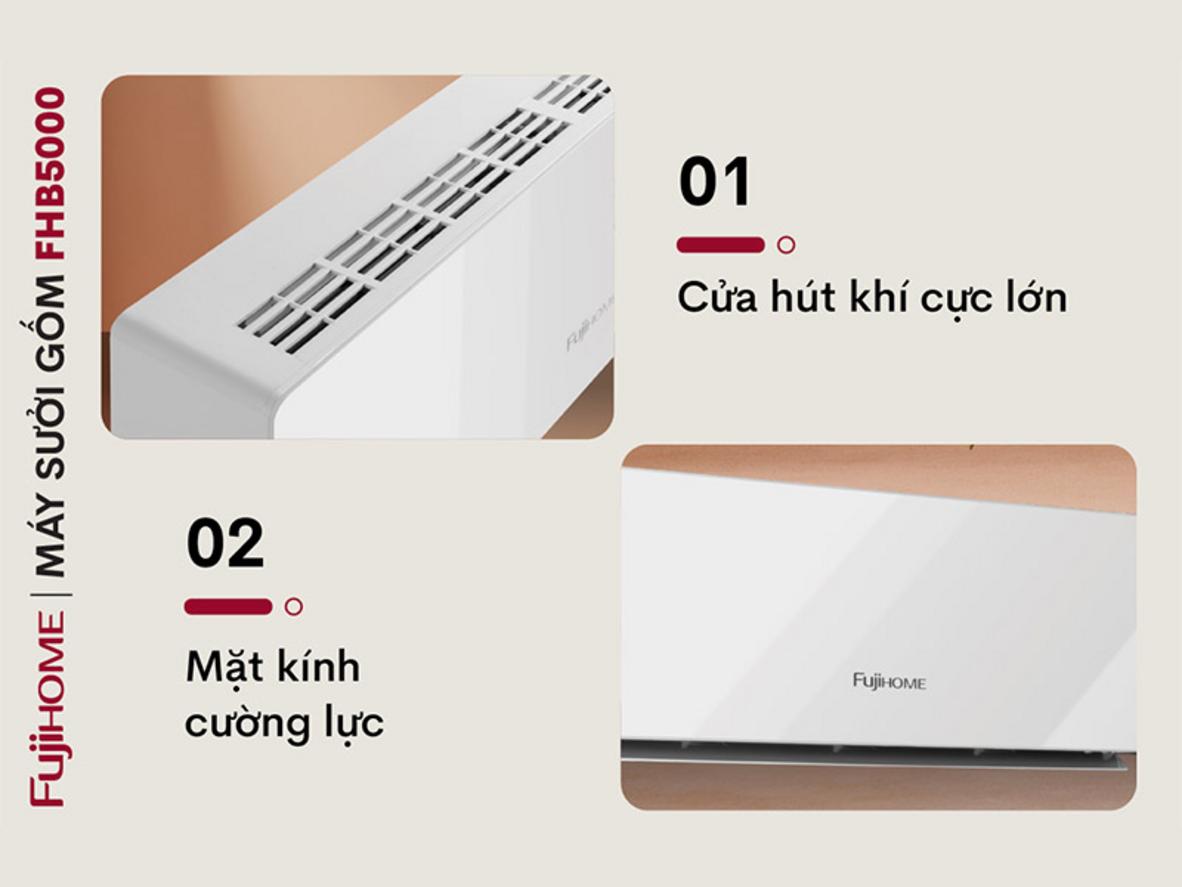 Thiết kế treo tường giúp tiết kiệm diện tích và an toàn hơn.