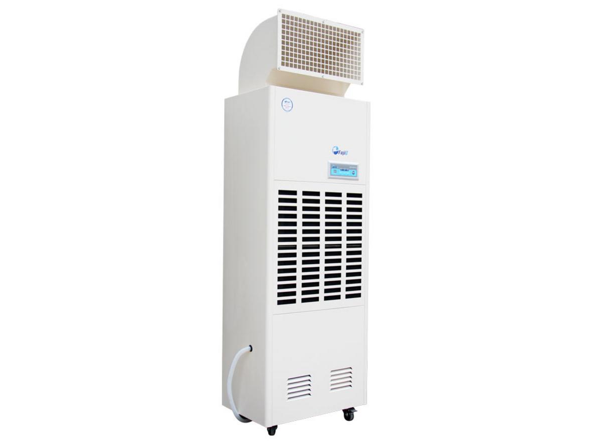 180 lít/ngày và 2.200 m3/giờ giúp FujiE HM-1800DS xử lý ẩm nhanh trong kho xưởng.