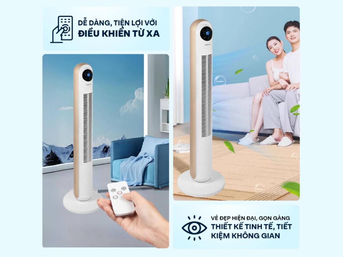 Nhiều cấp độ và chế độ gió giúp dùng linh hoạt trong nhiều tình huống.