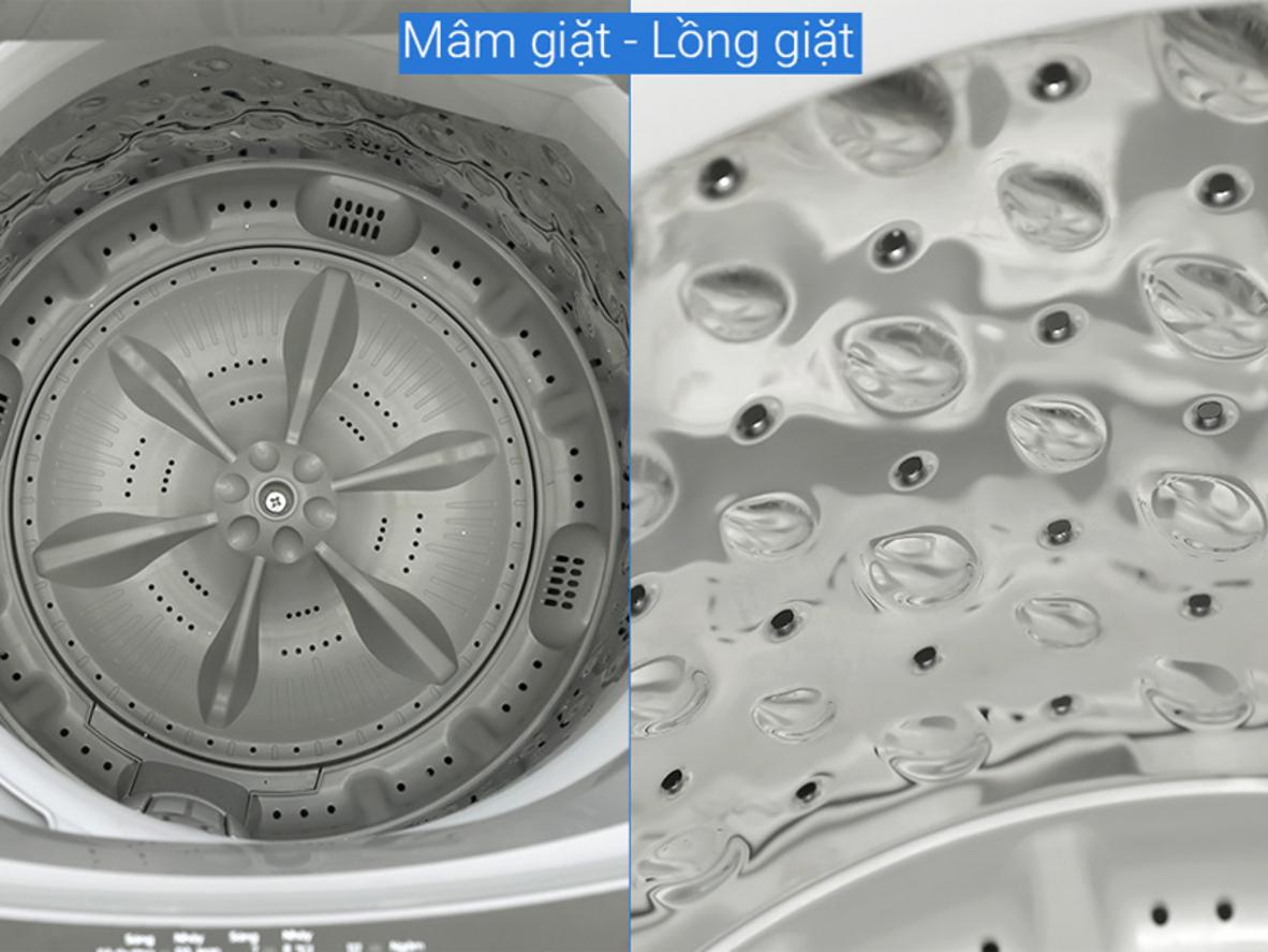 Fuzzy Logic giúp máy tự cân lượng nước theo đồ giặt.
