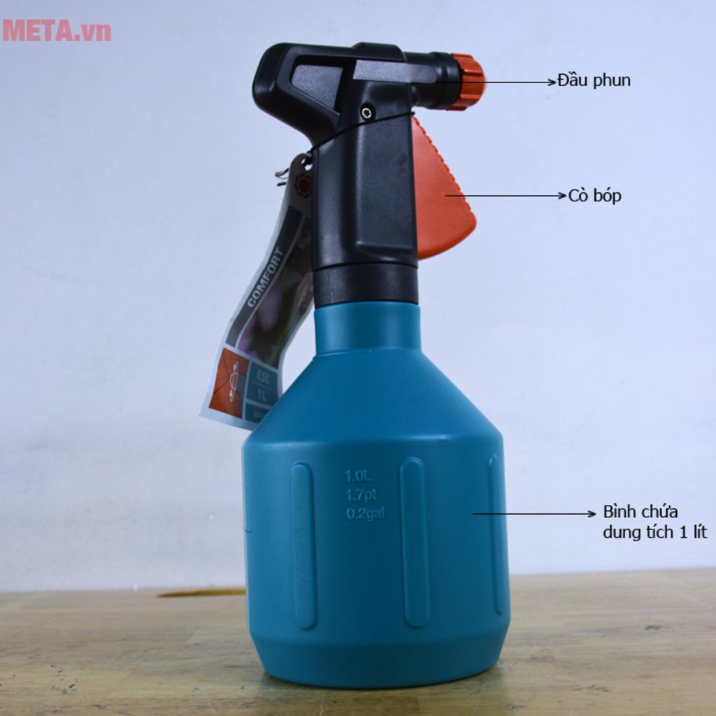 Nhựa HDPE cao cấp giúp bình bền hơn và dùng thoải mái hơn.