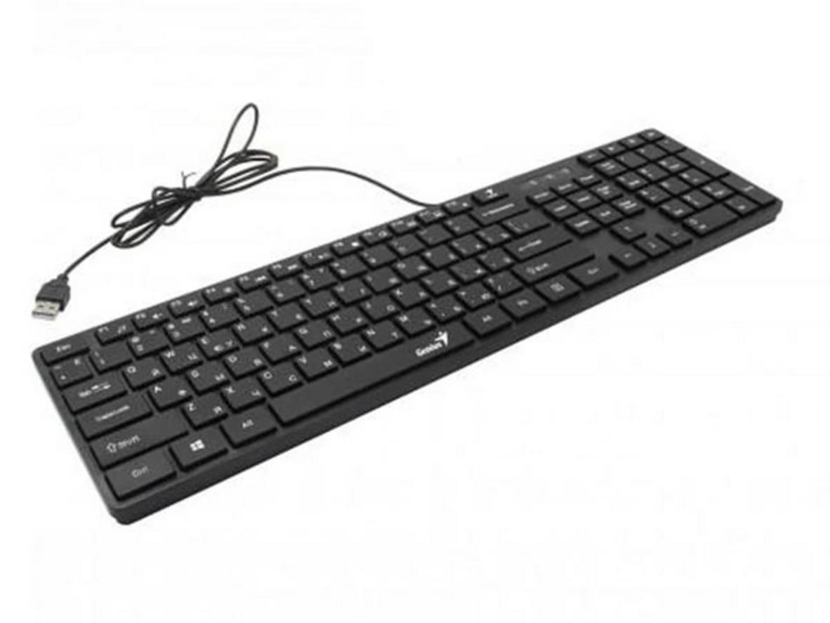 Chi tiết thiết kế mỏng, cáp USB và chuột 1000 DPI của Genius SlimStar C126.