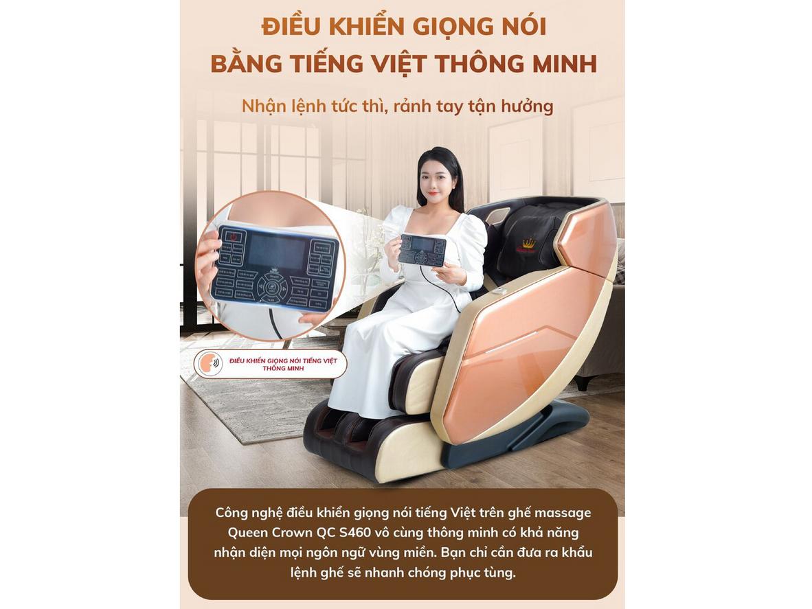 Rô bốt massage 4D tạo cảm giác tác động sâu và chân thực.