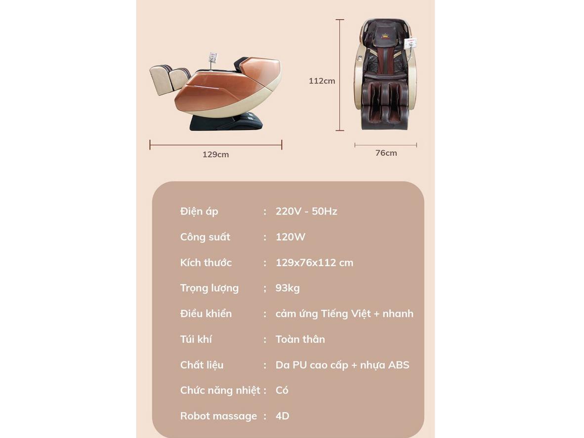 Thanh ray SL 140cm ôm trọn cơ thể từ cổ đến mông đùi.
