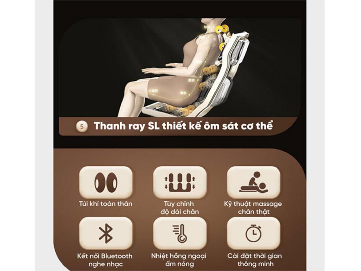 Tổng quan Ghế massage Queen Crown QE79 Pro
