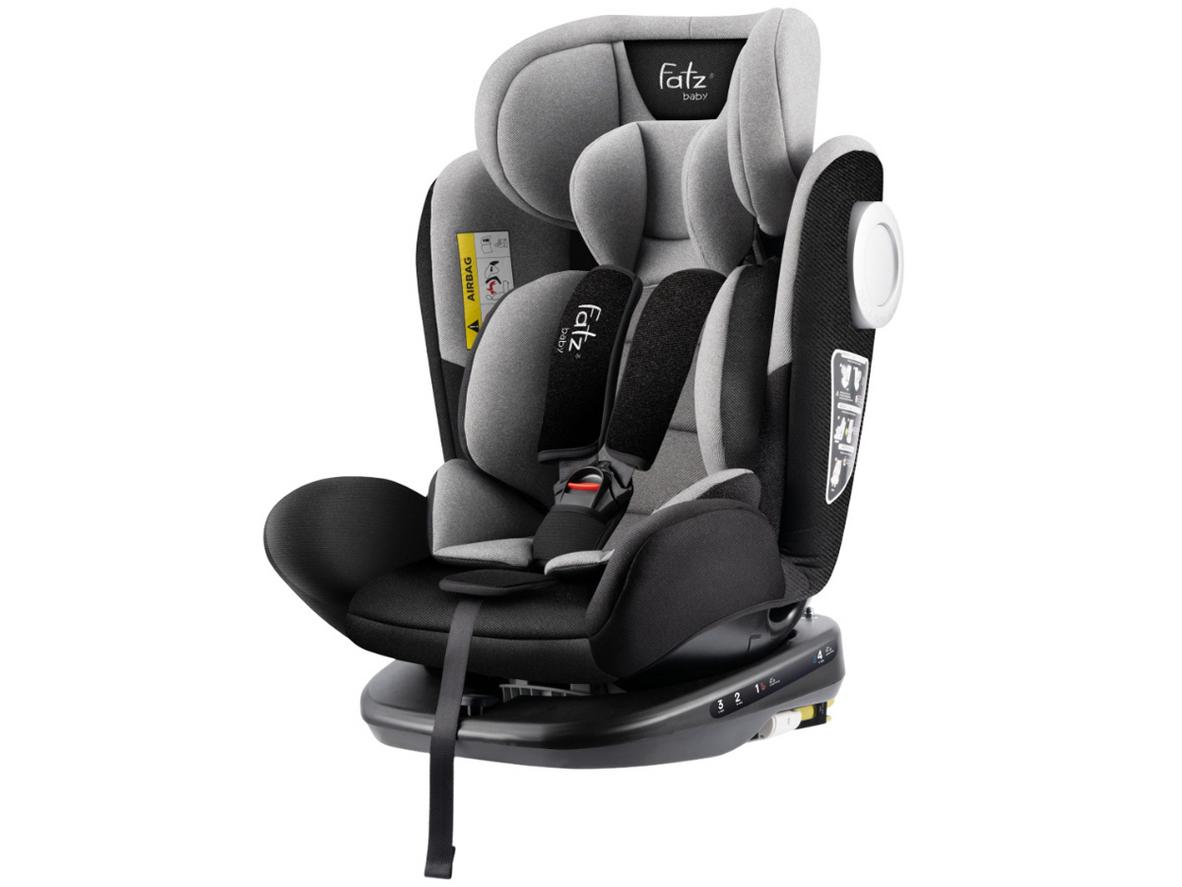 Ghế ngồi ô tô an toàn cho bé xoay 360 độ có Isofix và Top Tether Fatzbaby Protect 1, Model 916