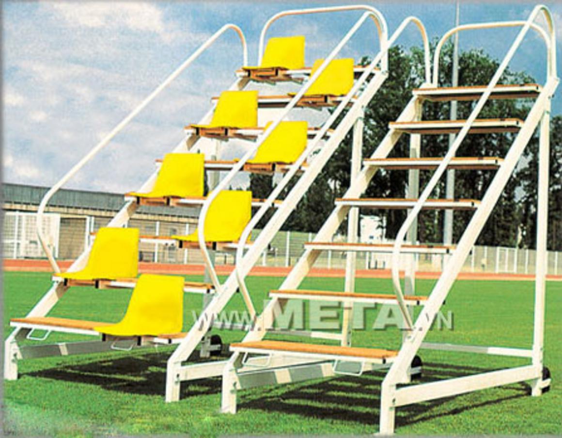 Ghế trọng tài điền kinh S1907 với khung sắt hộp vững chắc, phù hợp sân thi đấu ngoài trời.