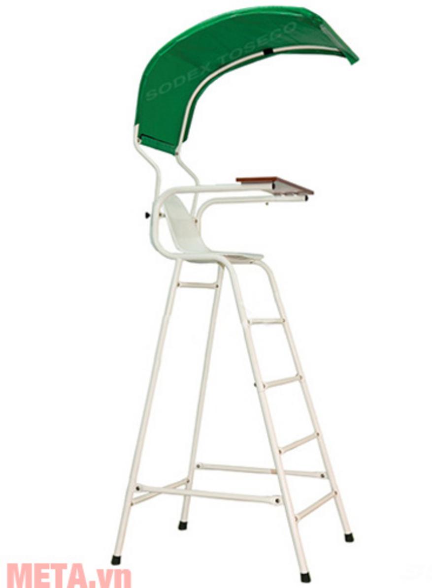 Ghế trọng tài tennis Sodex Sport S25335 nổi bật với kết cấu chắc chắn và tầm nhìn quan sát tốt.