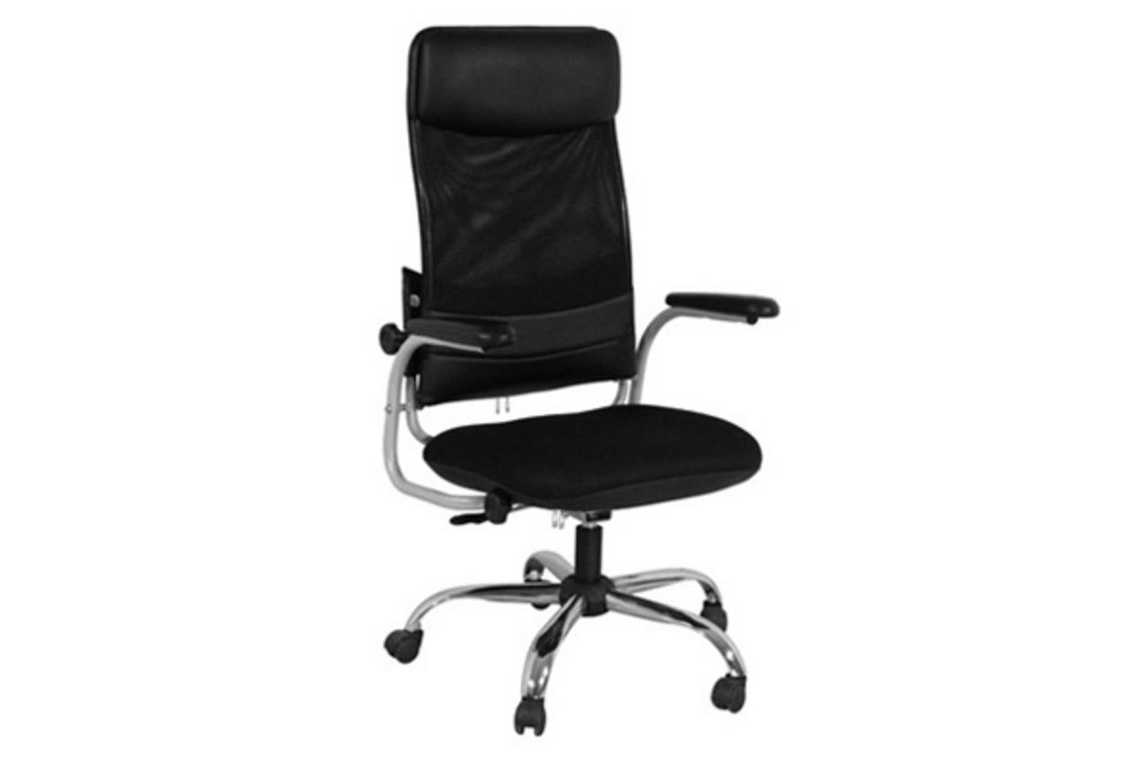 Ghế xoay GX207B-M với thiết kế lưng lưới thoáng, ngả lưng sâu và khung thép bền vững.