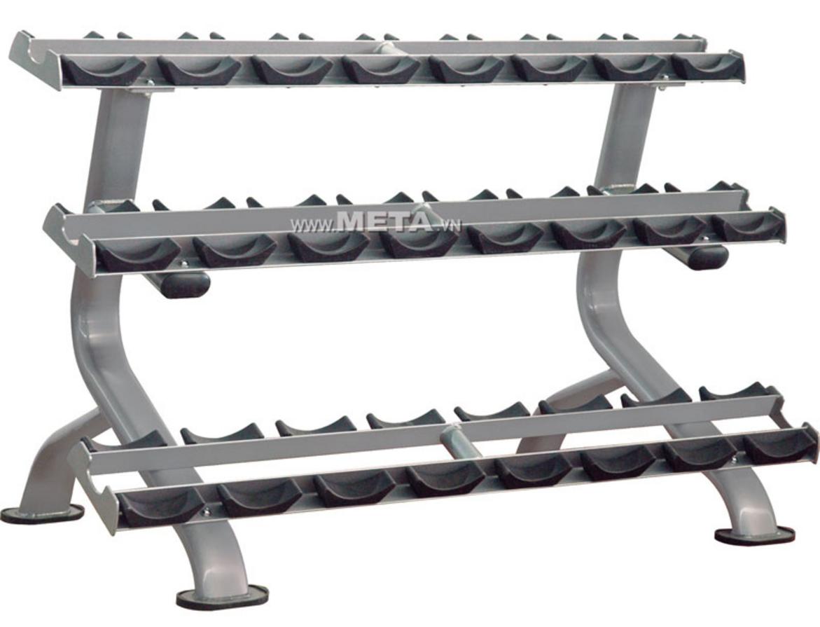 Giá để tạ tay Impulse IT7012 giúp sắp xếp tạ gọn, thao tác nhanh và tăng tính chuyên nghiệp cho phòng gym.
