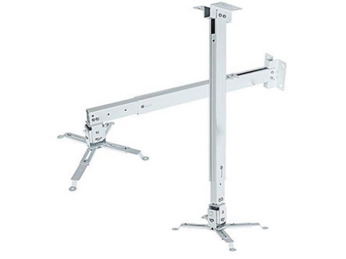 Kết cấu sắt sơn tĩnh điện của giá treo máy chiếu BMS12 giúp lắp chắc và gọn dây.