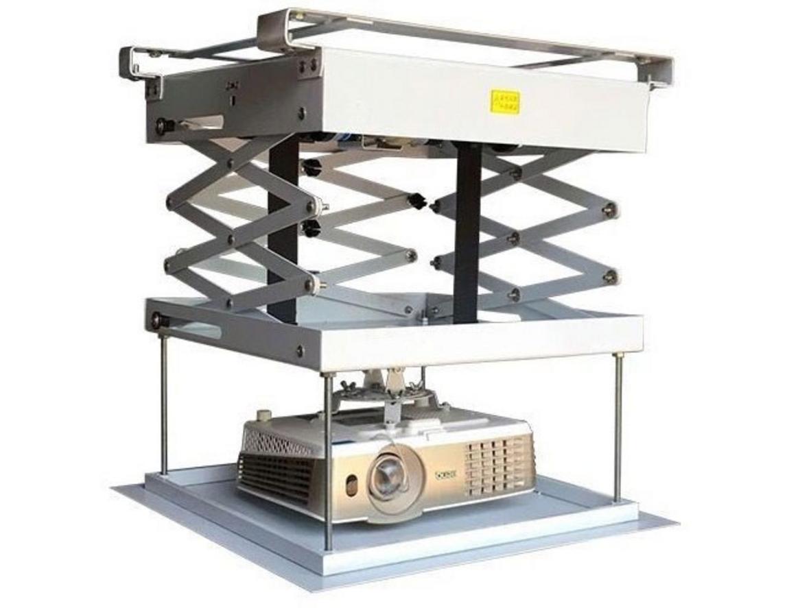 Giá treo máy chiếu điện tử Dalite ECM110-A âm trần gọn đẹp cho phòng họp và lớp học