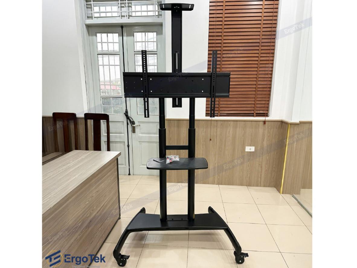 Giá treo tivi di động Ergotek E2600 cho màn hình 55–100 inch, tải trọng 90,9kg.