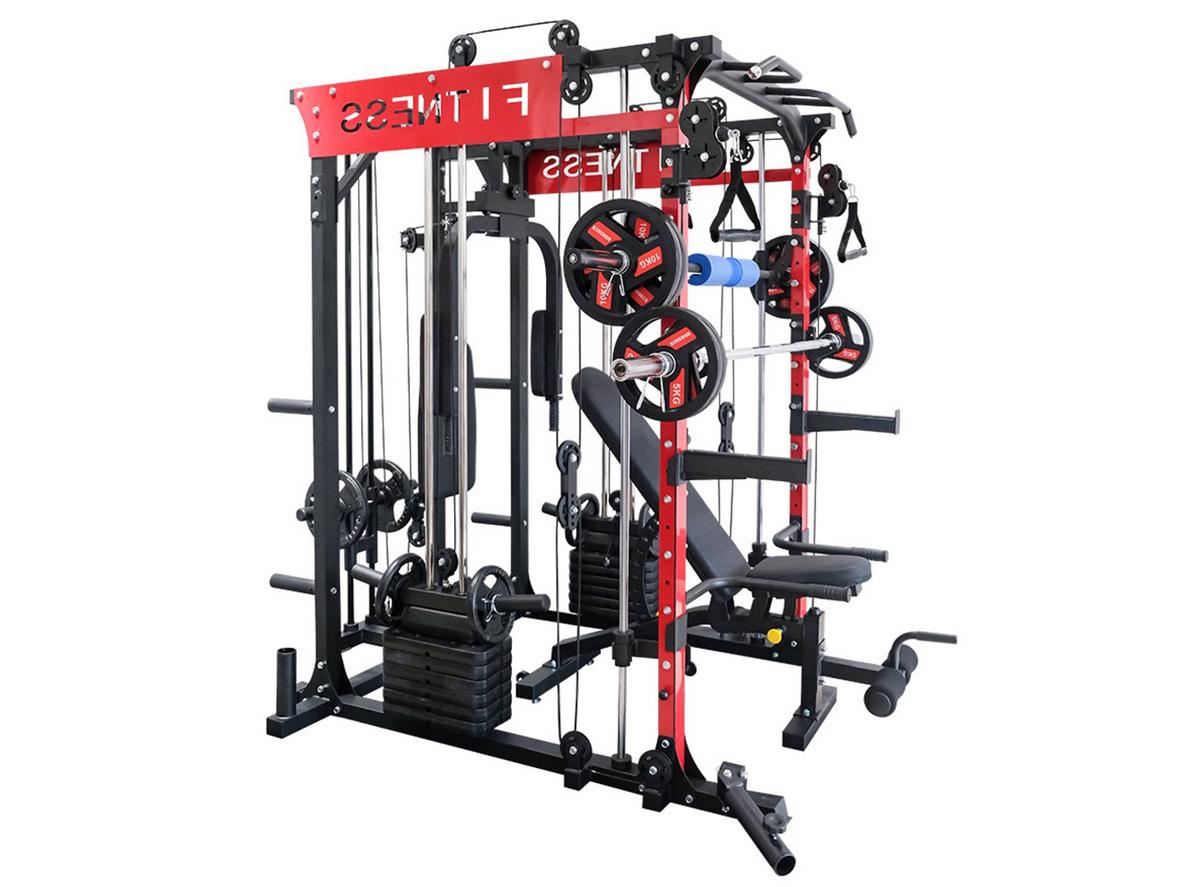 Giàn tạ đa năng HQ K12 kèm ghế tập gym — giải pháp xây phòng gym tại nhà gọn mà đầy đủ bài.