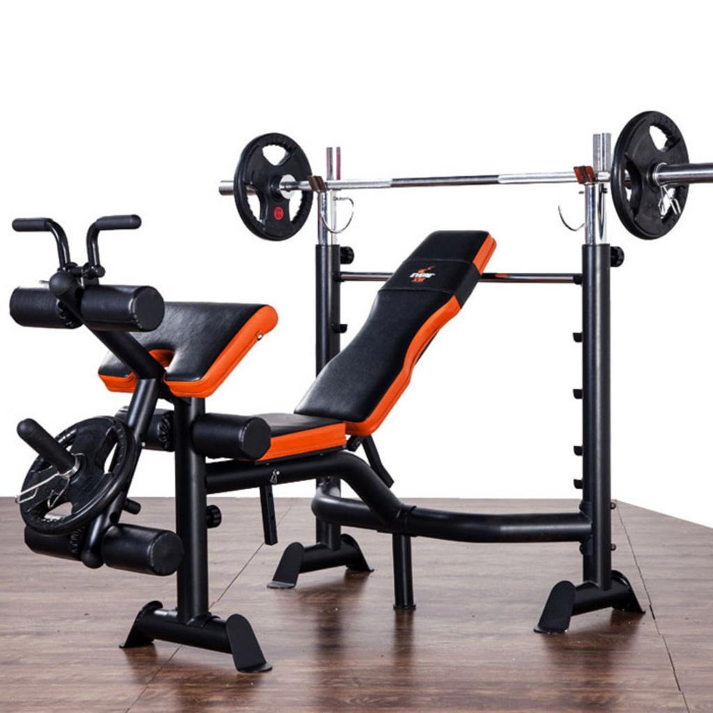Giàn tập tạ đa năng GM 4380 phù hợp cho phòng tập tại nhà và không gian nhỏ.