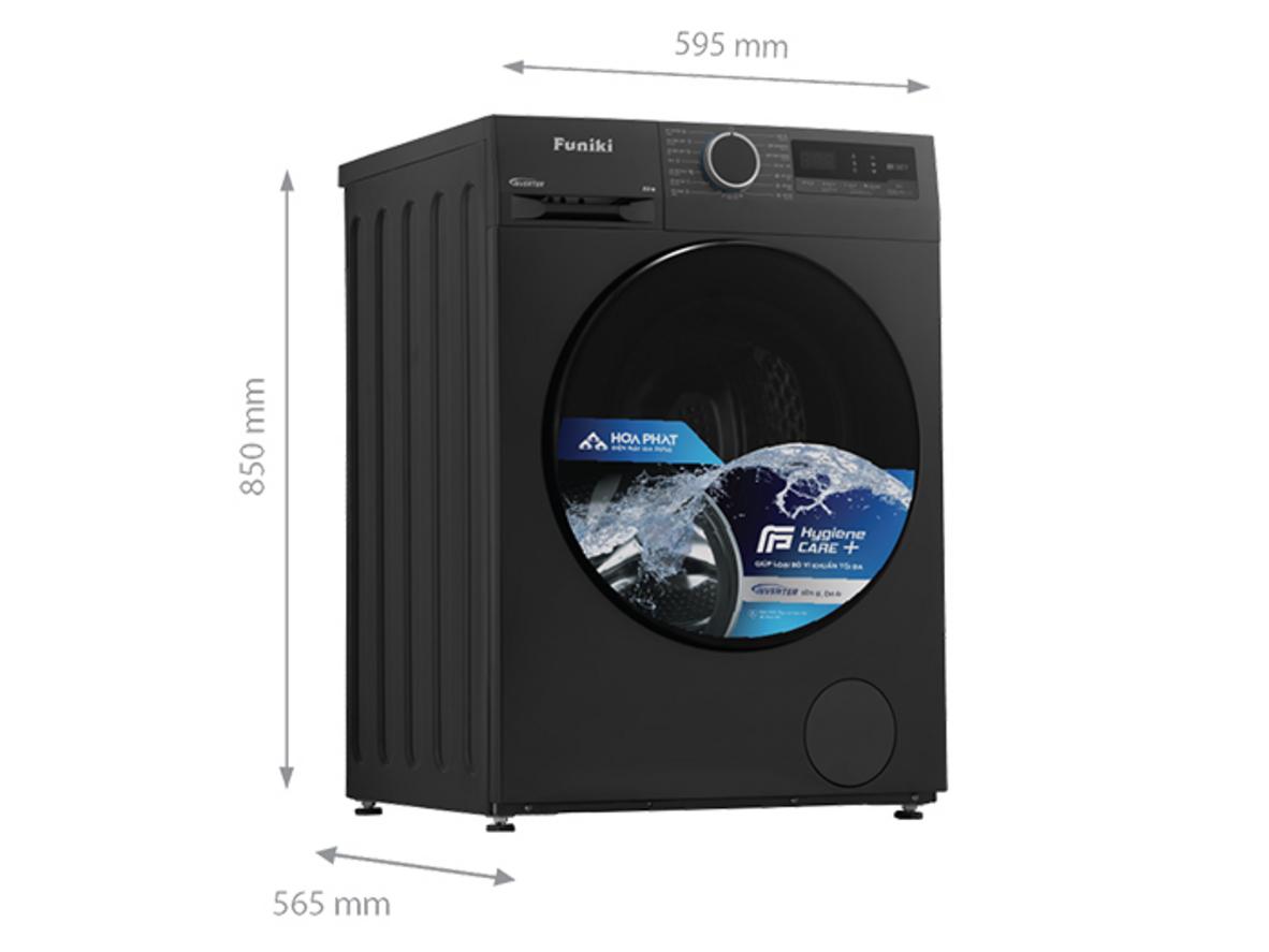 Giặt nước nóng 90°C hỗ trợ làm sạch sâu và tăng vệ sinh.