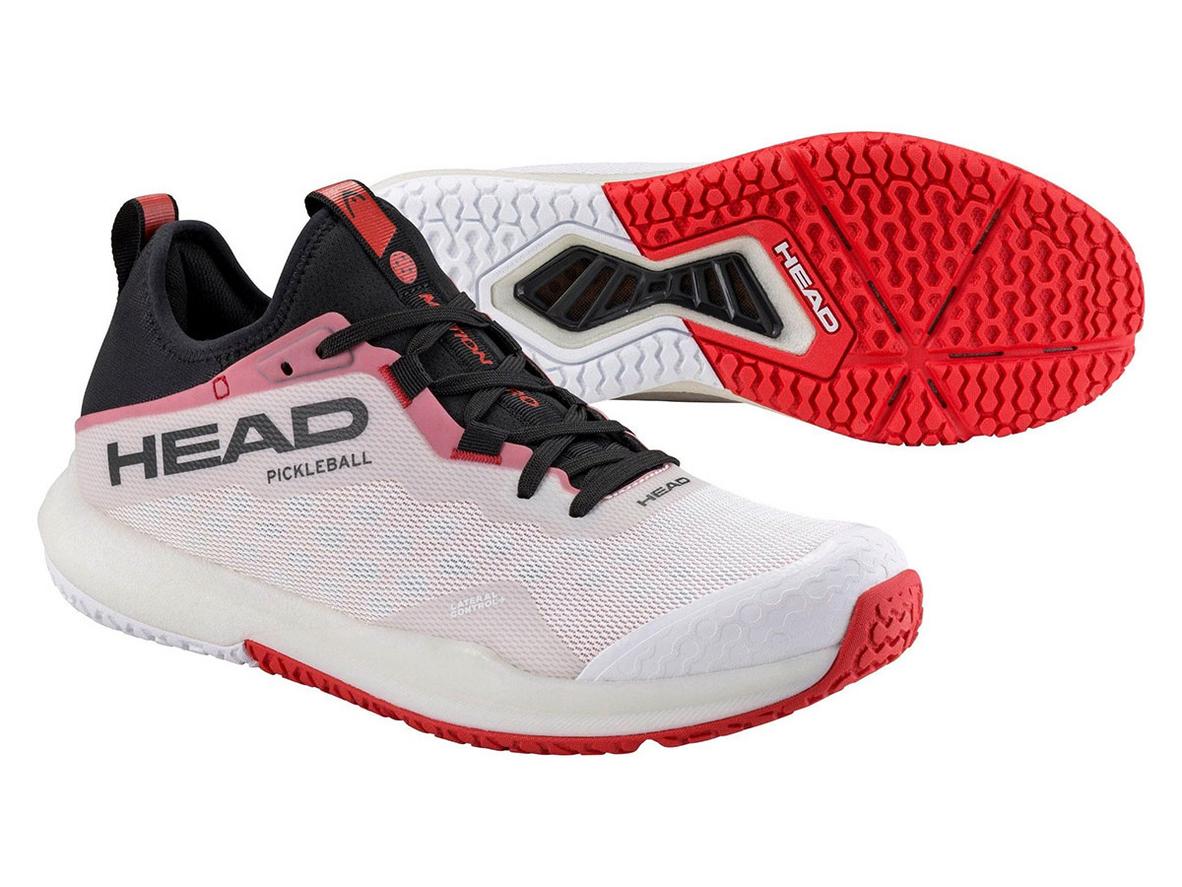 Giày HEAD Motion Pro Pickleball Men trắng đỏ, thiết kế chuyên dụng cho pickleball nam.