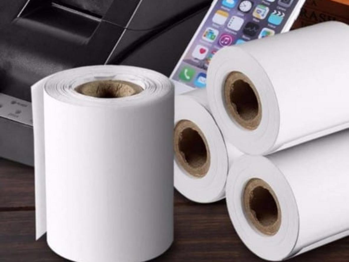 Giấy in nhiệt K80 (khổ 80x45mm) dùng cho máy in bill 80mm, in nhanh và không cần mực.