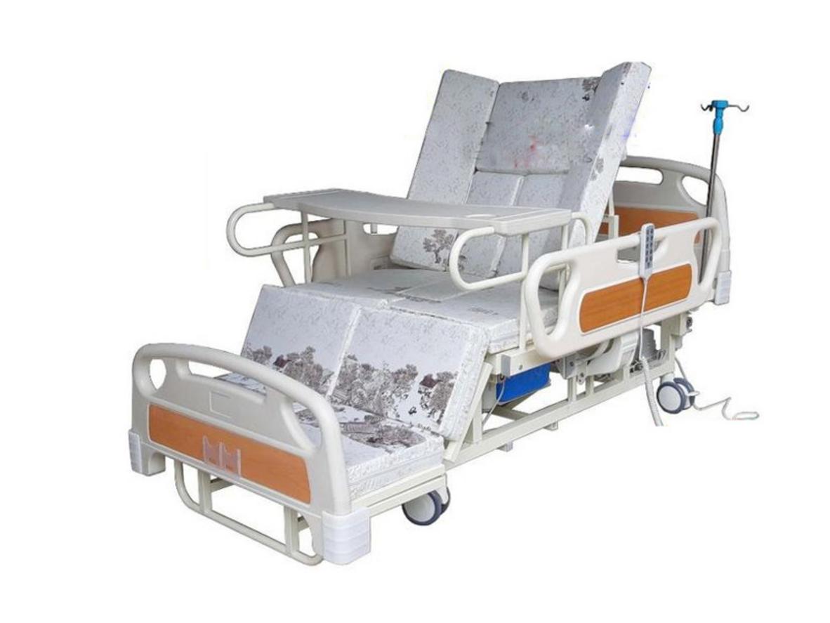 Giường bệnh nhân chạy điện Lucass GB-4E với thiết kế đa năng, phù hợp chăm sóc tại nhà.