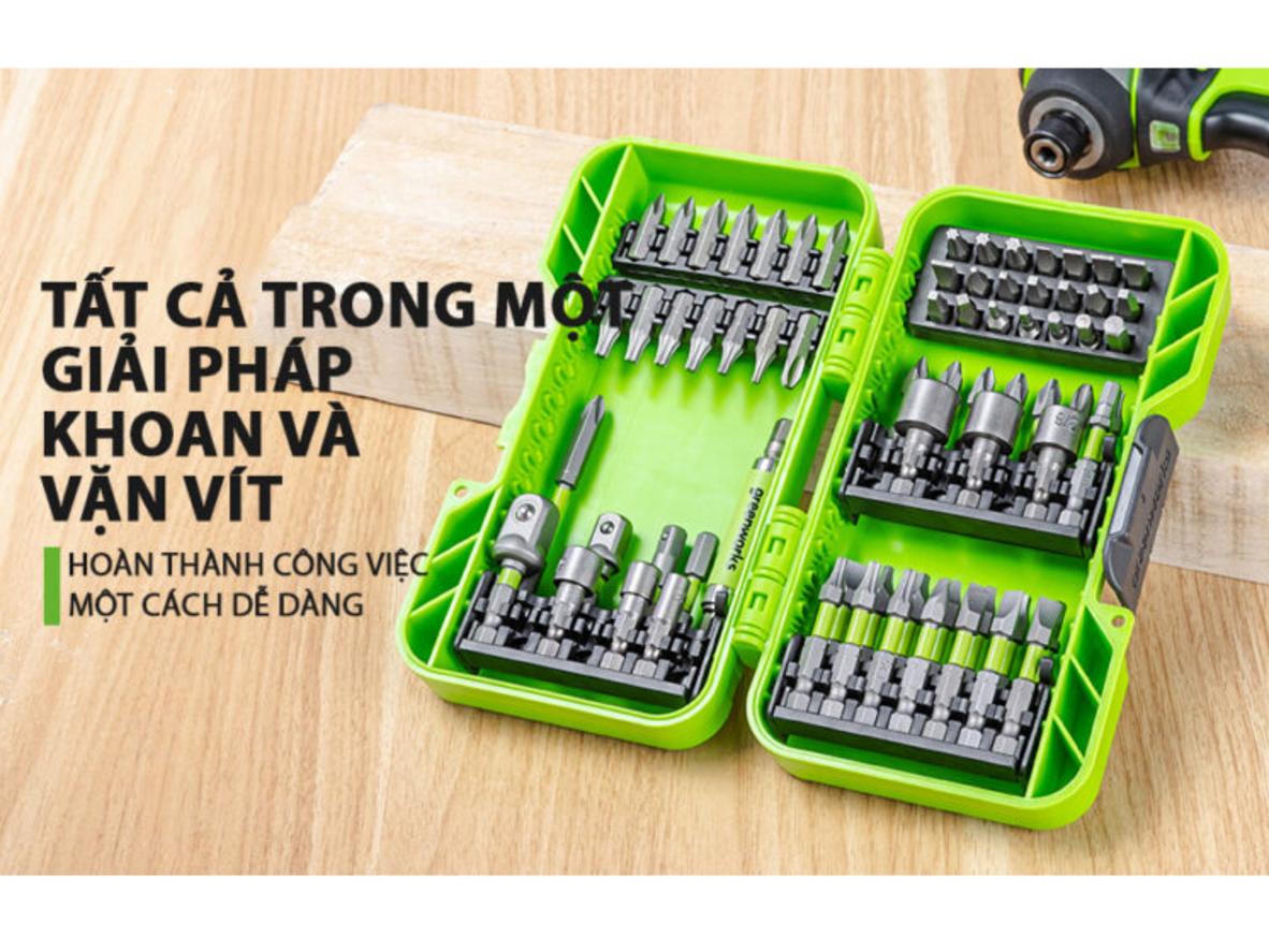 Thép carbon và thiết kế Impact Rated giúp bộ mũi bền hơn khi siết lực cao.
