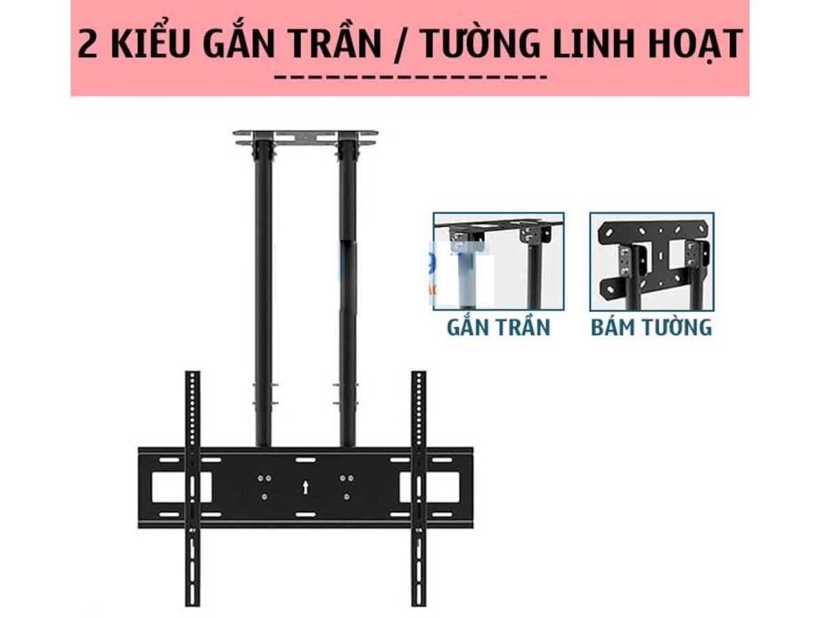 Dải hạ trần linh hoạt giúp ErgoTek E580 phù hợp nhiều độ cao không gian.